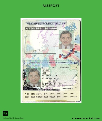 United Kingdom of Great Britain and Northern İrlanda Pasaport (2015-2020)