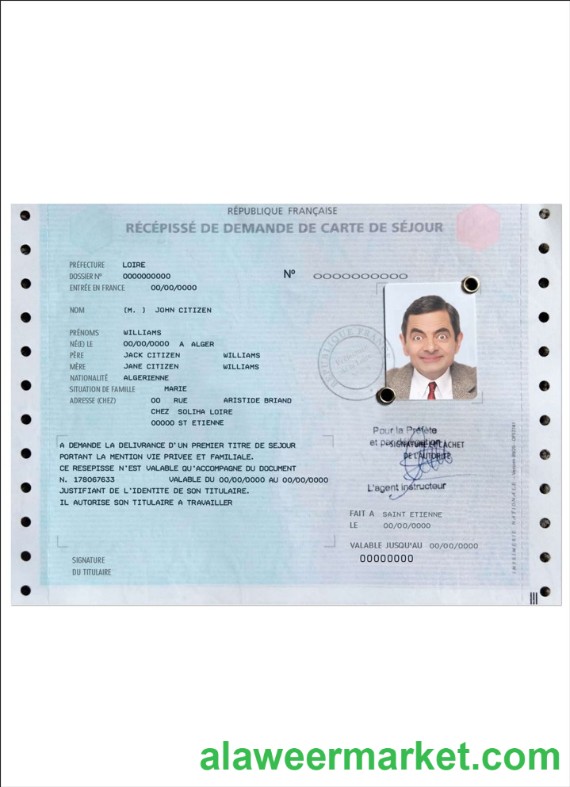 French residence permit (carte de s_jour)