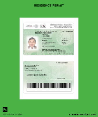 Meksika green Kart Kimlik Kartı İzni