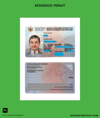 Montenegro Oturma Kart