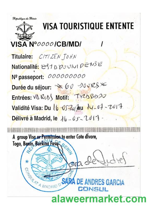 COTE D_IVOIRE, TOGO, BENIN, BURKINA FASO tourist visa