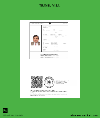 Arnavutluk Vize Şablon in Word and Pdf formats, version 2