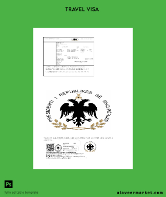 Arnavutluk Vize Şablon in Word and Pdf formats, version 3