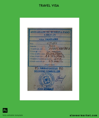 Burkina Faso stamp Vize