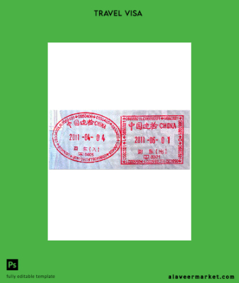 Çin Vize Stamp