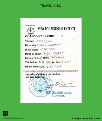 Cote D'Ivoire, Togo, Benin, Burkina Faso tourist Vize