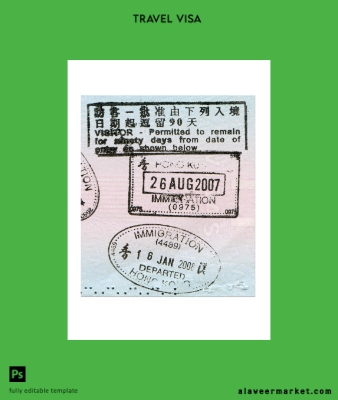 Hong Kong Vize Stamps