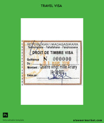 Gaz Vize stamp