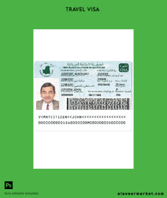Mauritania Vize version 2