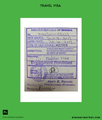Namibia stamp Vize