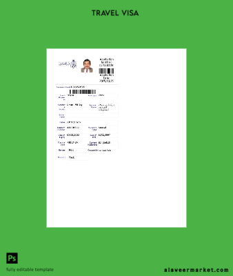Suudi Arabistan Arabia Vize Şablon in Word and Pdf formats, version 5