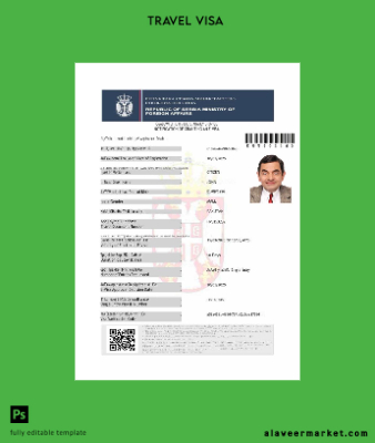 Sırbistan Vize Şablon in Word and Pdf formats