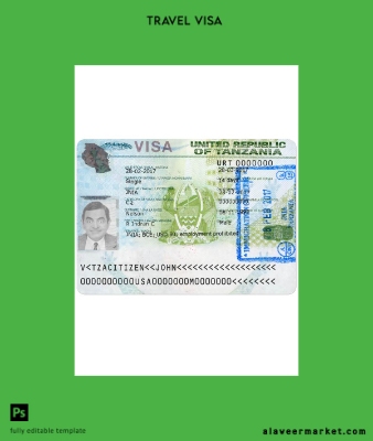 Tanzania travel Vize version 2