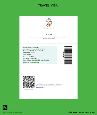 Togo Vize Şablon in Word and Pdf formats