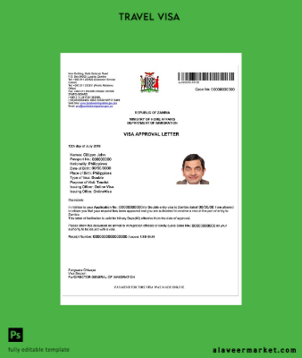 Zambia Vize