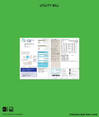 Avustralya AGL Elektrik account energy Fatura Fatura word 2 pages