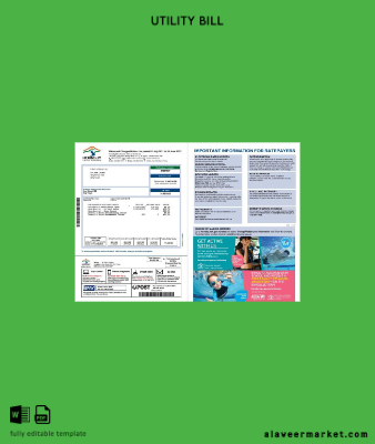 Avustralya NSW Hornsby Shire Council Fatura Fatura word 2 pages