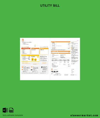 Avustralya Yeni South Wales (NSW) Origin Elektrik Fatura Fatura word format 1 2
