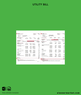 Avusturya EVN Elektrik Fatura Fatura word 5 pages 3 4