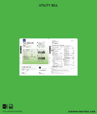 Kanada Epcor Elektrik Fatura Fatura word 3 pages 1 2
