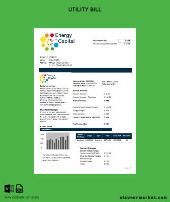 Şili Energy Capital Fatura Fatura word
