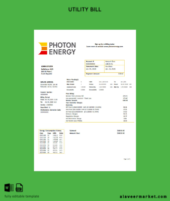 Çek Cumhuriyeti Republic Photon Energy Fatura Fatura word