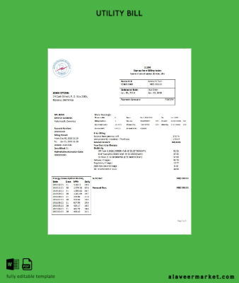 Dominica Elektrik Services Limited Elektrik Fatura Fatura word