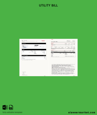 Hindistan airtel Fatura Fatura word 2 pages, version 3
