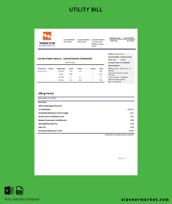 İsrail Electric Corporation Fatura Fatura