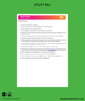 Nijerya Spectranet amazing internet internet Fatura Fatura 3 pages1