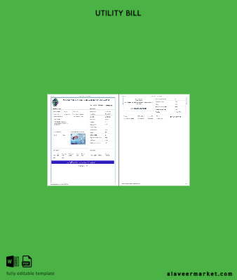 Pakistan WASA Fatura Fatura 2 pages