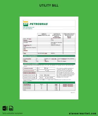 Paraguay Petrobras Paraguay Operations and Logistics Gaz Şirket Fatura Fatura