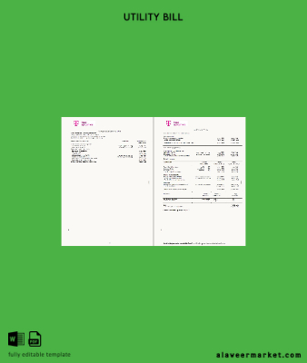 Romanya T-Mobile Fatura Fatura 4 pages, 3-4 pages