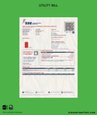 Slovakya SSE energy Fatura Fatura