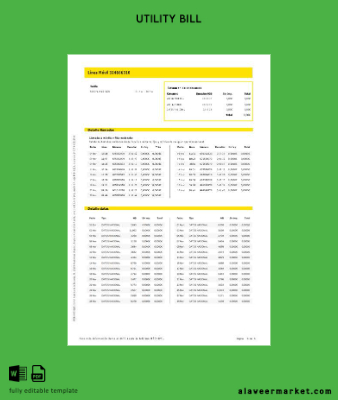 İspanya Masmovil internet and mobile Fatura 5 pages..