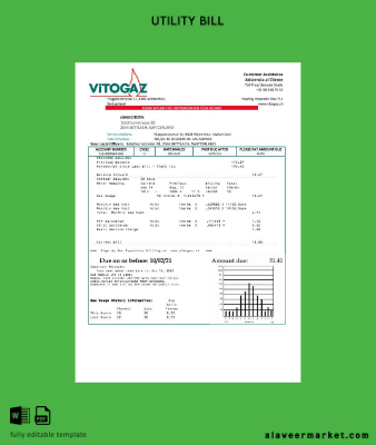 İsviçre Vitogaz İsviçre AG Fatura Fatura