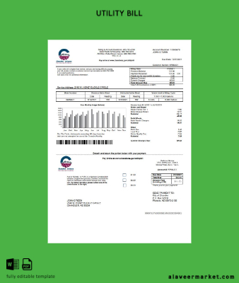 USA Arizona Chandler Utilities Fatura