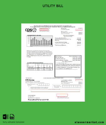 USA CPS energy Fatura Fatura