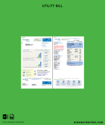 USA Consumers Energy Fatura Fatura 2 pages