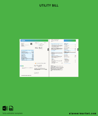 USA Cox Fatura Fatura 4 pages, 1-2 pages