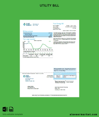 USA Duke Energy Fatura Fatura version 6