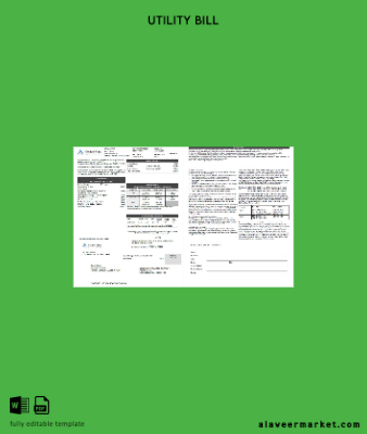 USA Golden State Su Şirket Fatura Fatura Şablon in Word and PDF formats, 2 pages