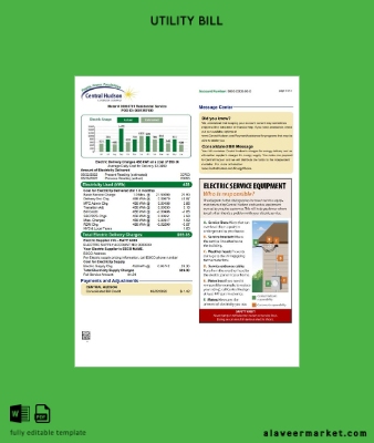 USA Yeni York Central Hudson A fortis Şirket Fatura Fatura 3 pages 3