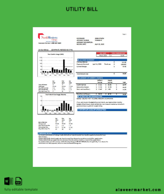 USA NorthWestern Energy Fatura Fatura version 1