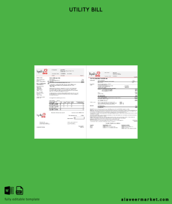 USA Ontario’s Hydro One Elektrik Fatura Fatura (2 pages)