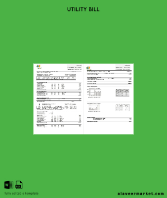 USA RG&E Fatura Fatura Şablon in Word and PDF format (2 pages) 3 4