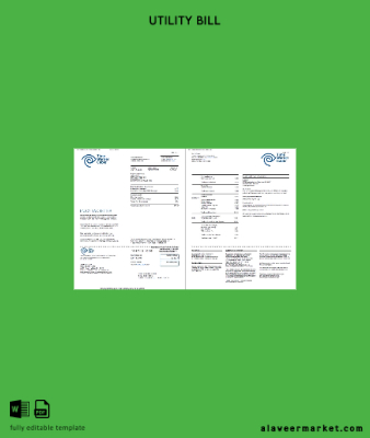 USA Time Warner Cable Fatura Fatura word 2 pages