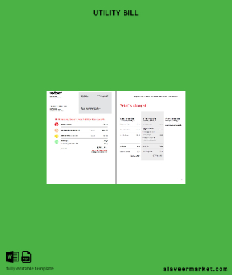 USA Verizon Fatura Fatura word 2 pages