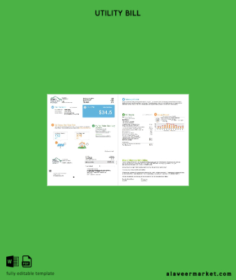 USA Vermont Green Mountain Power Fatura Fatura word 2 pages