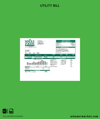 USA Whole Foods Market Fatura Fatura word